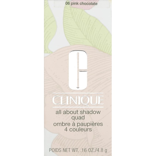  Clinique All About Shadow Quad Eye Shadow for Women, Pink Chocolate, 0.16 Ounce