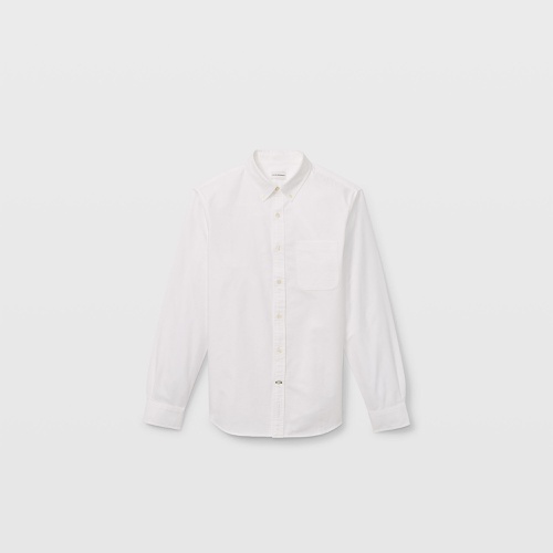클럽모나코 Long Sleeve Solid Oxford Shirt