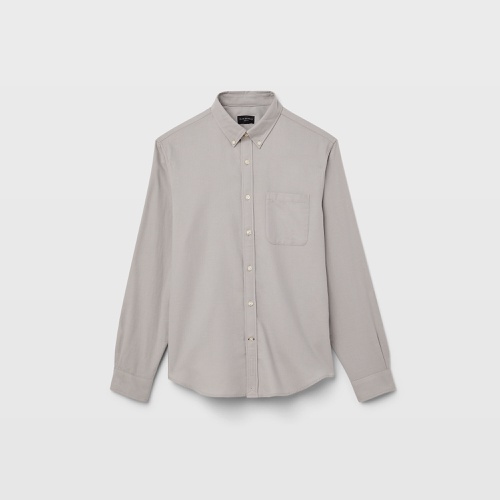 클럽모나코 Long Sleeve Solid Flannel Shirt