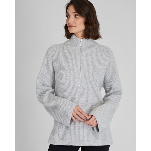 클럽모나코 Relaxed Cashmere Quarter Zip Sweater