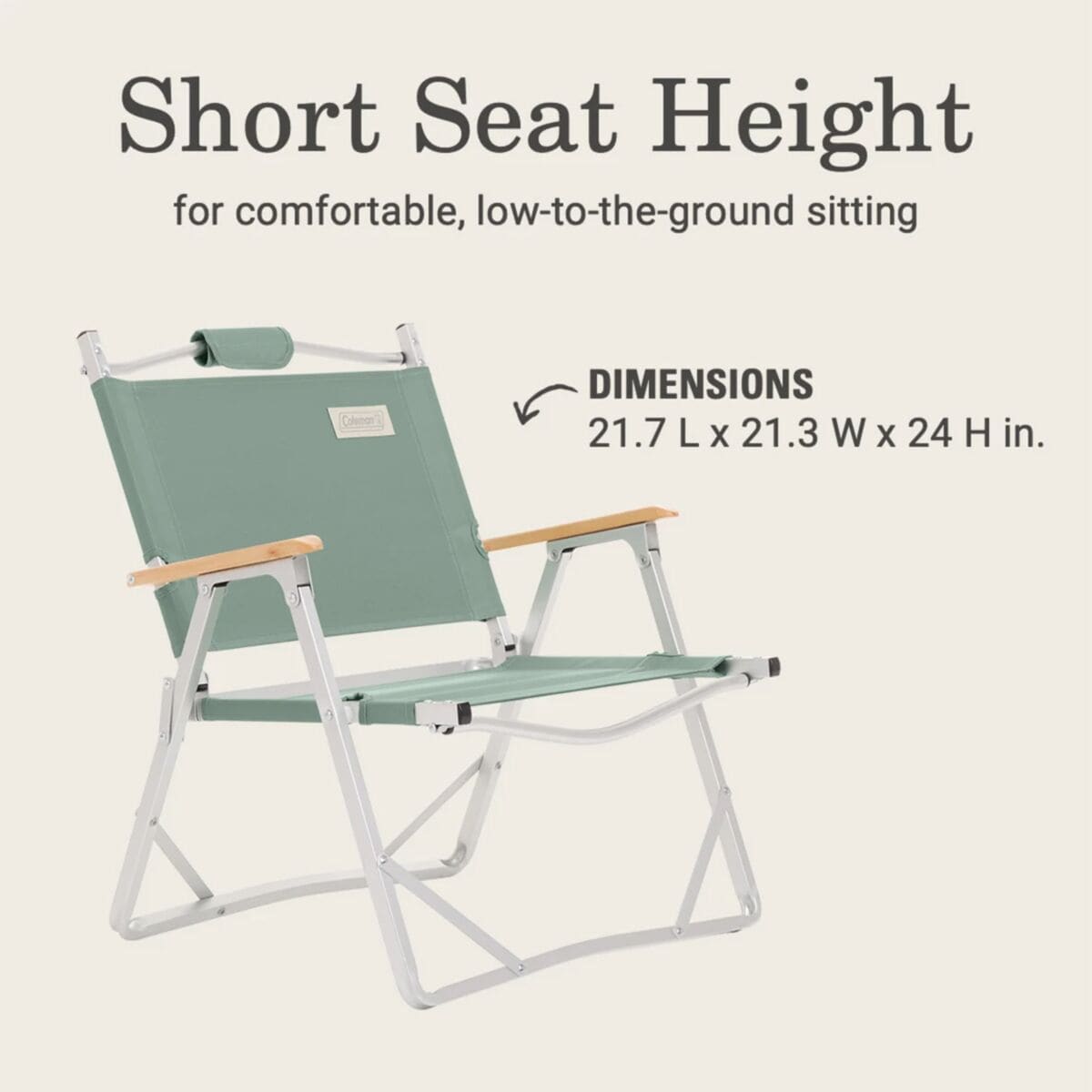 콜맨 Coleman Living Collection Flat-Fold Chair - Hike & Camp