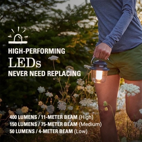 콜맨 Coleman Classic Recharge 400 Lumen Lantern - Hike & Camp
