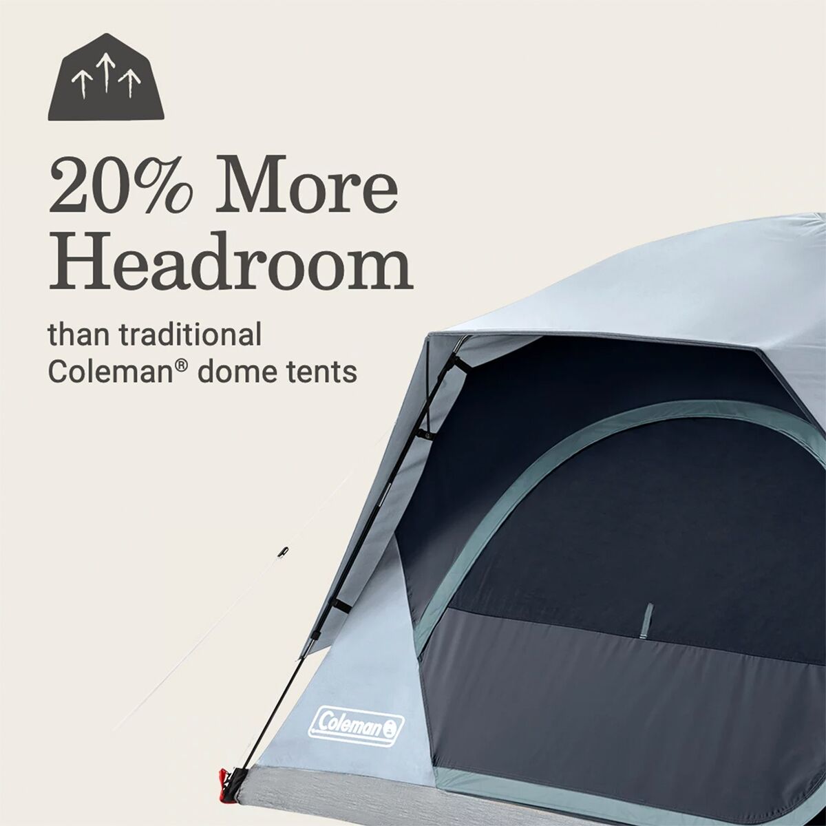 콜맨 Coleman Skydome Tent + Lighting: 4-Person 3-Season - Hike & Camp