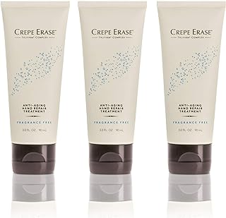 Crepe Erase  Anti Aging Hand Repair Treatment  TruFirm Complex  3-Pack Set  Fragrance Free  Travel Size/3 Ounces Each