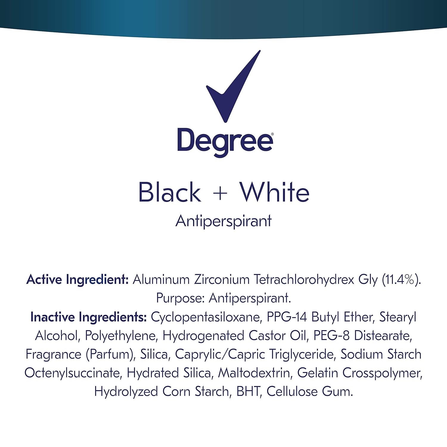  Degree Men UltraClear Antiperspirant Protects from Deodorant Stains Black + White Mens Deodorant 2.7 oz, 4 Count