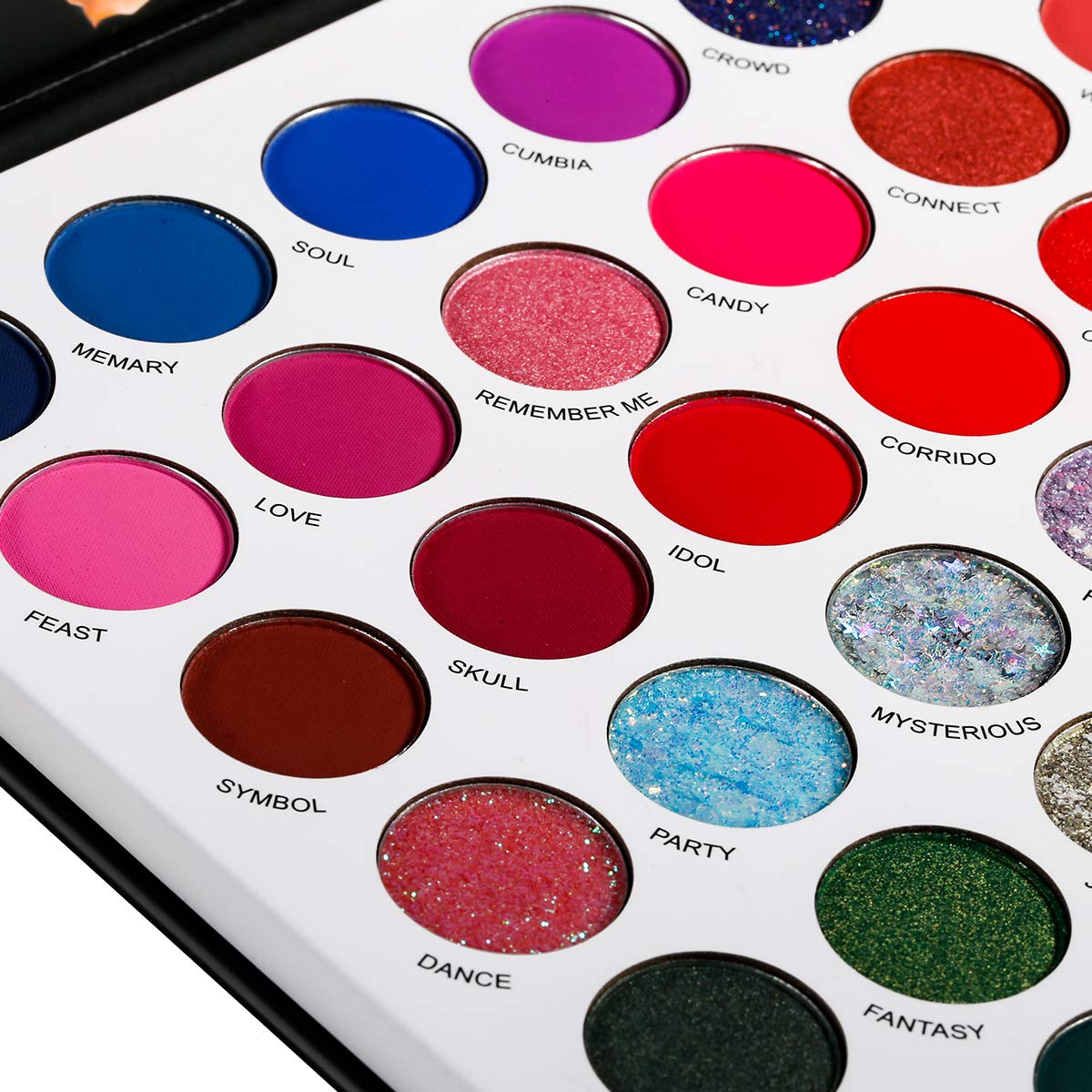  DELANCI Big Colorful Eyeshadow Palette Professional 54 Color Board Eye Shadow Bright Neon Glitter Matte Shimmer Makeup Pallet Highly Pigmented Powder Eye Shadow