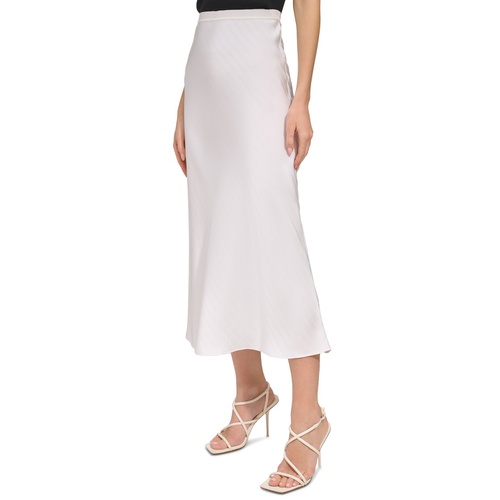 DKNY Womens Jacquard-Stripe Slip Skirt