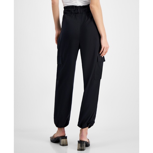 DKNY Womens High-Waisted Cargo Pants