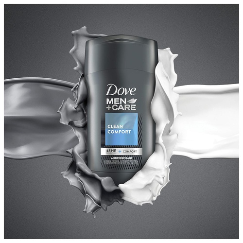  Dove Men+Care Antiperspirant Deodorant 48-Hour Wetness Protection Clean Comfort Non-Irritant Deodorant for Men 2.7 oz, 4 Count (Packaging may vary)