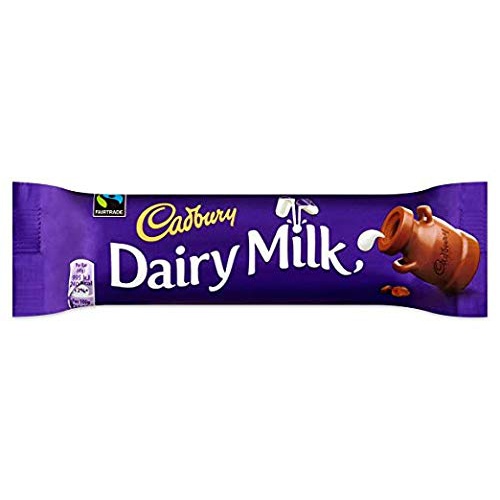  Cadbury Dairy Milk Chocolate Candy Bar Pack Imported From The UK England Creamy Milk Chocolate Made With A Glass & A Half Of Fresh Milk Made With Fair trade Cocoa The Best British