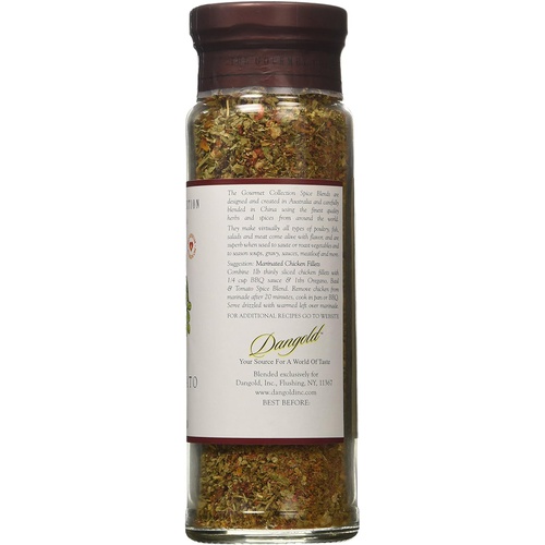  Dangold The Gourmet Collection Spice & Seasoning Blend Oregano Basil & Tomato Spice Blend Greek, Mediterranean, Italian Herb Seasoning Salt Free 156 Servings.