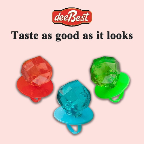  Dee Best Jewel Pop Individually Wrapped Variety Party Pack  18 Count Ring Candy Lollipop Suckers Assorted Flavors