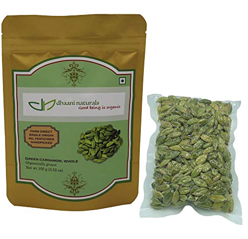 Dhaani naturals - Good being is organic dhaani naturals Green Cardamom Whole 100 gm Pesticide Free Farm Direct Premium Quality