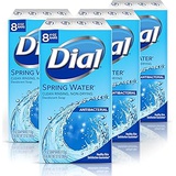 Dial Antibacterial Bar Soap, Spring Water, 32 Bars