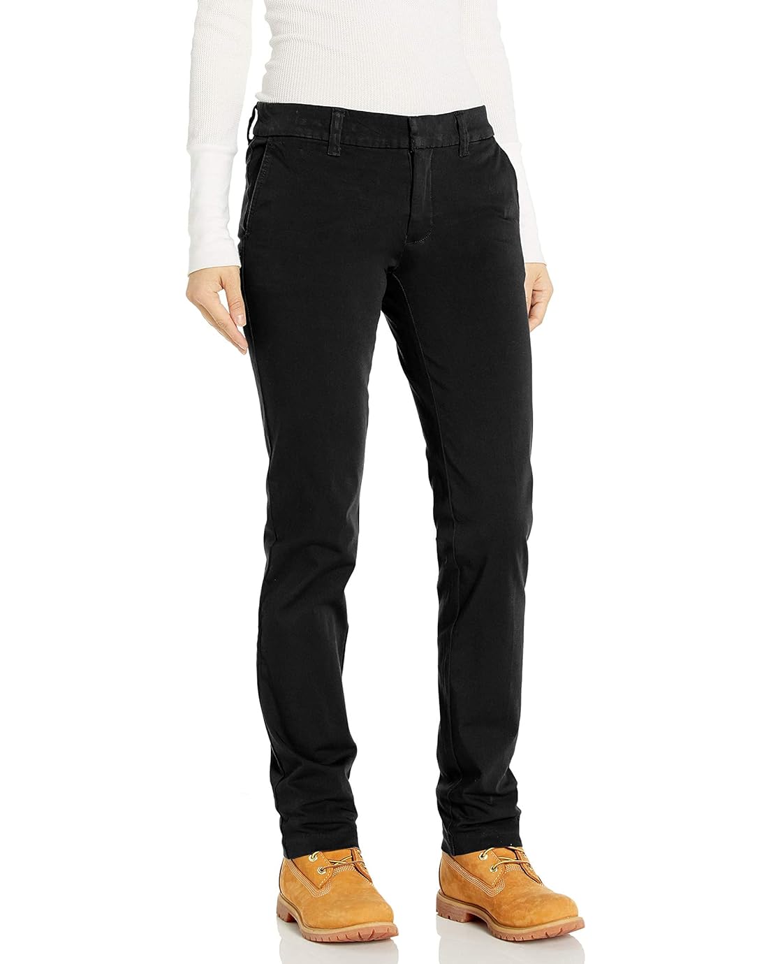 Dickies Womens Perfect Shape Straight Twill Pant