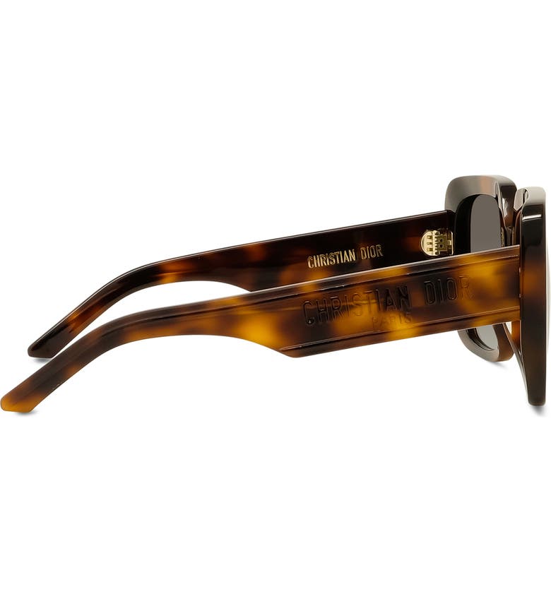 디올 Dior Wildior 55mm Square Sunglasses_HAVANA/ GREY