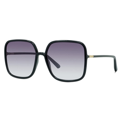 디올 Dior 59mm Gradient Sunglasses_SHINY BLACK / Gradient BLUE