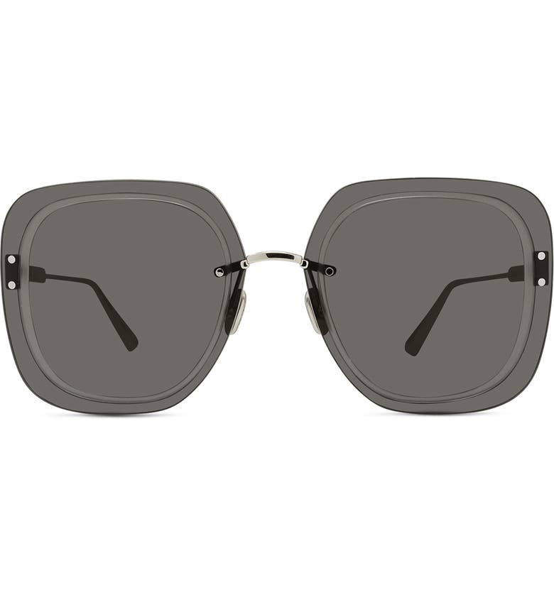 Dior UltraDior 65mm Oversize Square Sunglasses_GOLD/ GREY
