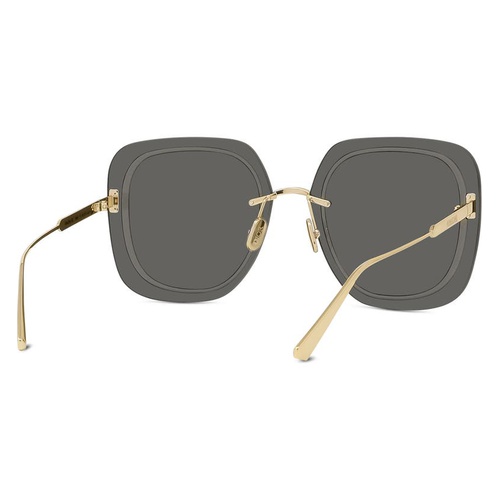 디올 Dior UltraDior 65mm Oversize Square Sunglasses_GOLD/ GREY