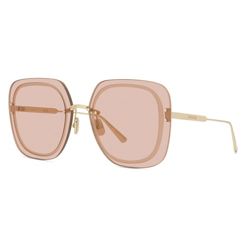 디올 Dior UltraDior 65mm Oversize Square Sunglasses_GOLD/ ROSE