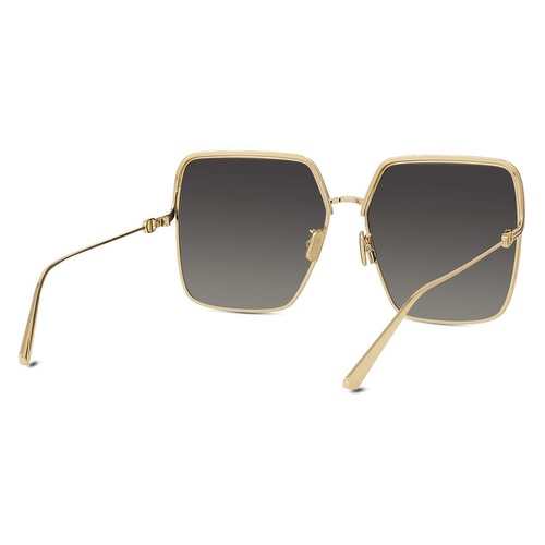 디올 Dior EverDior 60mm Polarized Square Sunglasses_GOLD/ GREY