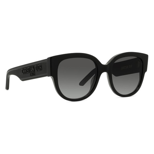 디올 Dior Wildior 54mm Round Sunglasses_BLACK/ GREY