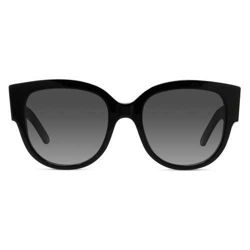 디올 Dior Wildior 54mm Round Sunglasses_BLACK/ GREY