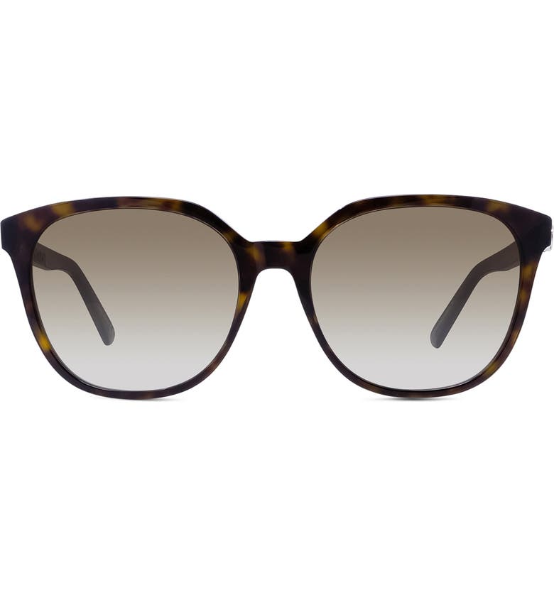 Dior 30Montaigne Mini 58mm Gradient Round Sunglasses_DARK HAVANA/ BROWN