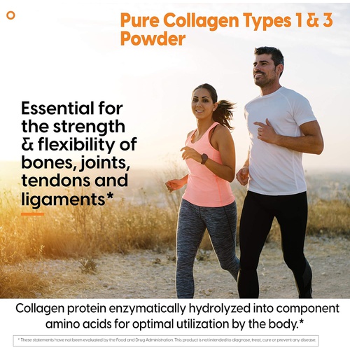  Doctors Best Pure Collagen Types 1 & 3, Promotes Healthy Skin Hair & Nails  Bone & Joint Support, 7.1 Ounce (Pack of 1)