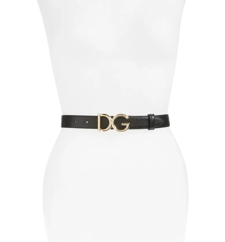 돌체앤가바나 Dolce&Gabbana Leather Belt_NERO