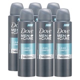 Dove Men + Care Clean Comfort Spray, International Version, 150ML (6 Pack)