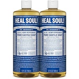 Dr. Bronner's Dr. Bronner’s - Pure-Castile Liquid Soap (Peppermint, 32 ounce, 2-Pack) - Made with Organic Oils, 18-in-1 Uses: Face, Body, Hair, Laundry, Pets and Dishes, Concentrated, Vegan, Non