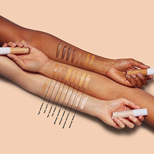  E.l.f. e.l.f, Hydrating Camo Concealer, Lightweight, Full Coverage, Long Lasting, Conceals, Corrects, Covers, Hydrates, Highlights, Medium Neutral, Satin Finish, 25 Shades, All-Day Wear,