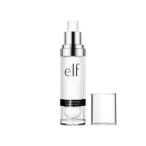  E.l.f. e.l.f, Oil Control Primer Mist, Water-Based, Mattifying, Lightweight, Hydrates, Preps, Balances Oil, Controls Shine, Enriched with Purified Water, Cucumber and Vitamin E, 1.01 Fl O