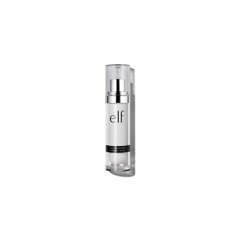  E.l.f. e.l.f, Oil Control Primer Mist, Water-Based, Mattifying, Lightweight, Hydrates, Preps, Balances Oil, Controls Shine, Enriched with Purified Water, Cucumber and Vitamin E, 1.01 Fl O