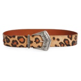 Etro Leopard Print Leather Belt_BEIGE