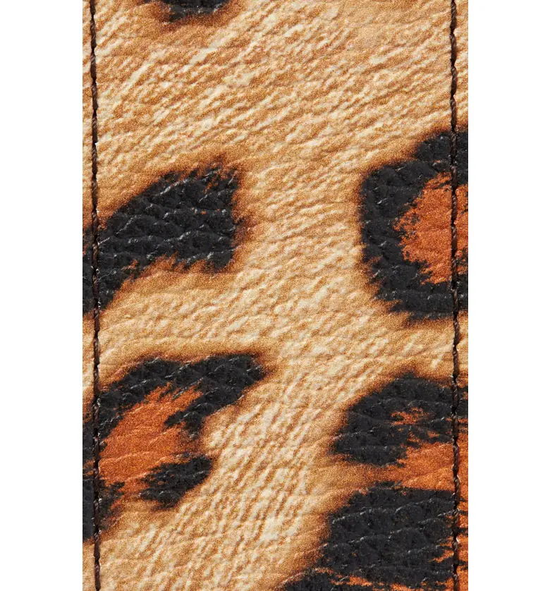 에트로 Etro Leopard Print Leather Belt_BEIGE