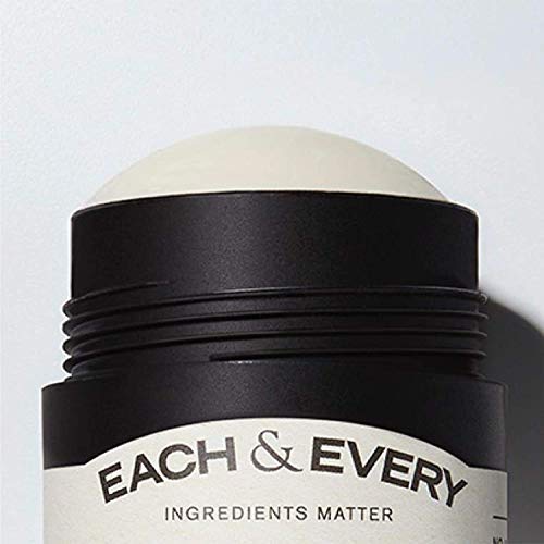  Each & Every Natural Aluminum-Free Deodorant for Sensitive Skin with Essential Oils, Plant-Based Packaging, Citrus & Vetiver, 2.5 Oz.