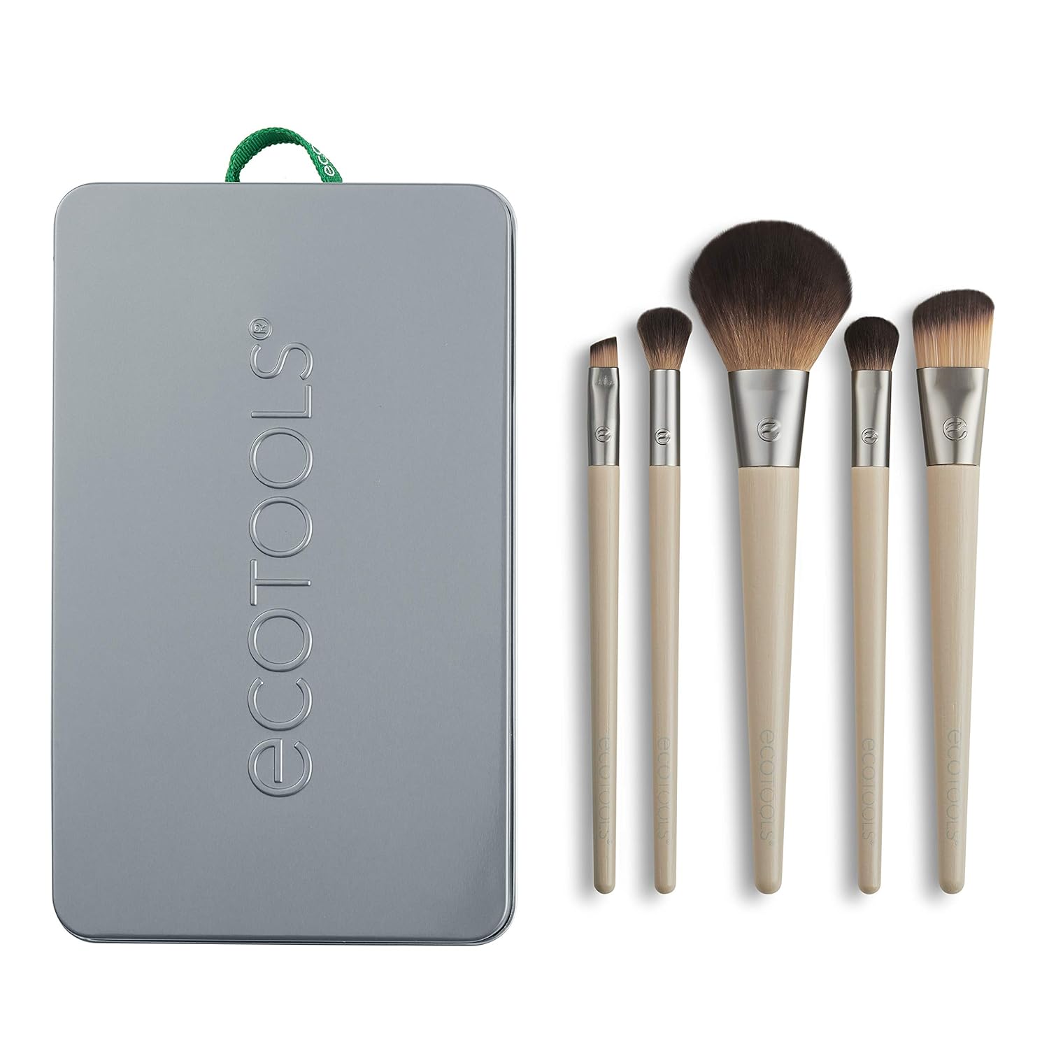  EcoTools Makeup Brush Set for Eyeshadow, Foundation, Blush, and Concealer, Set of 5