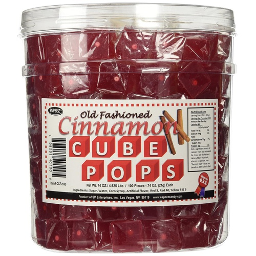  Espeez Cinnamon Cube Pops, 100 count tub