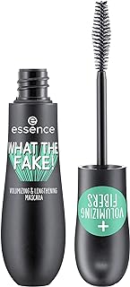 Essence cosmetics essence | What the Fake! Volumizing & Lengthening Fiber Mascara | Paraben Free | Cruelty Free (Pack of 1)