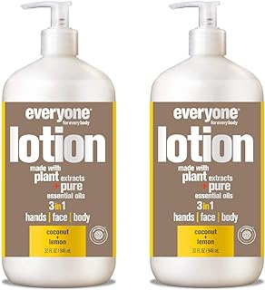 Everyone Lotion: Coconut and Lemon, 32 Ounce, 2 Count