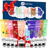 FULLLIGHT TECH Hand Cream Gift Set 10 Packs w/Foot Cream & Lip Balm Moisturizing Hand Lotion w/Shea Butter for Dry Cracked Hands Skin,Unique Christmas Stocking Stuffers Gift for Women Wife Mom He