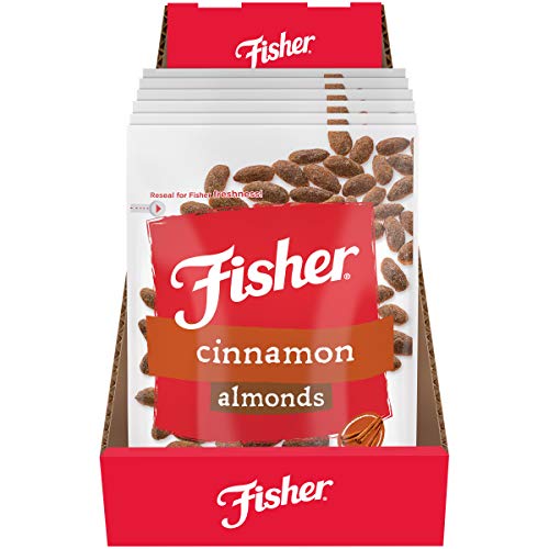 Fisher Nuts Fisher Snack Cinnamon Almonds, 5 oz (Pack of 6)