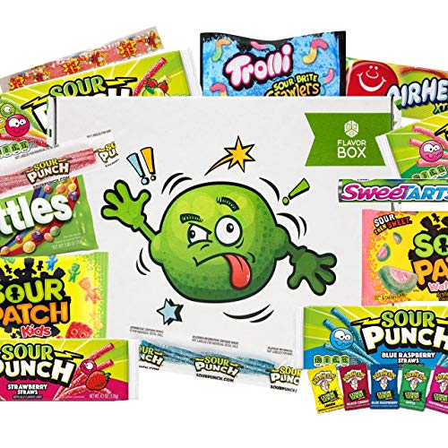 Sour Candy Lovers Flavor Box (36 count) - Assorted sour candies makes a great gift box or care package