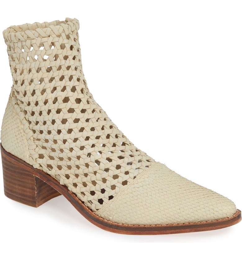 Free People In the Loop Woven Bootie_WHITE