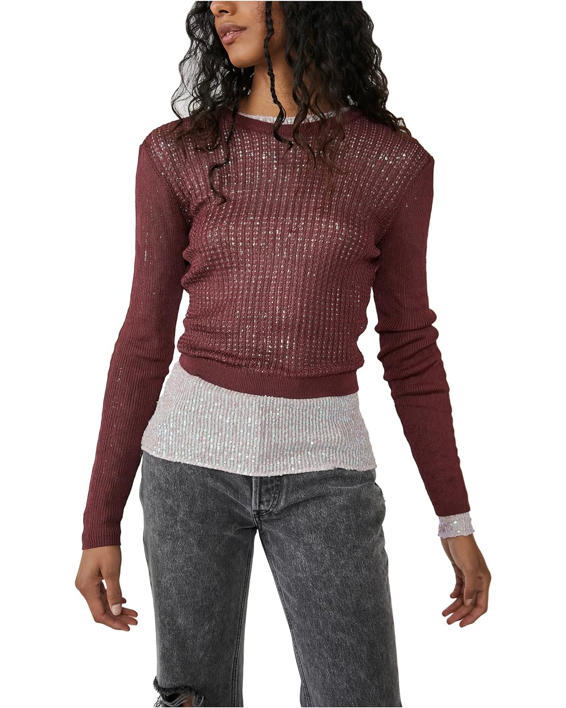 Free People H20 Crew Pullover