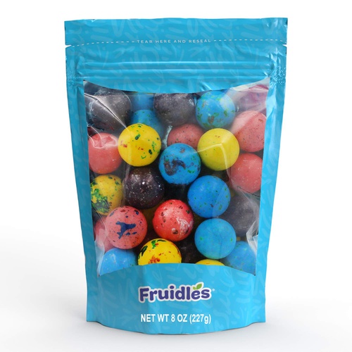  Fruidles Psychedelic Jawbreaker Blots With Gum In Center, Boulders Speckled Candy, Kosher Certified, 1 Inch (Half-Pound)