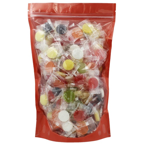  Fruidles Sugar-Free Premium Hard Candy Suckers, Mini Fruit Buttons Variety Pack, Kosher Certified Parve, Low-Sodium, Individually Wrapped (Tropical Mix, 16oz (1 Pound) 150Pcs)