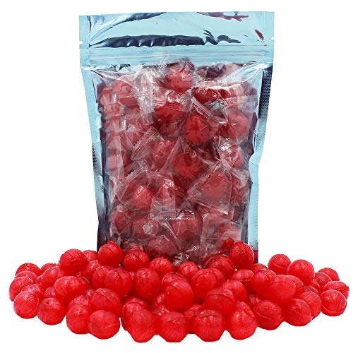 Fruidles Sour Fruit Flavored Balls, Hard Candy Balls, Kosher, Individually Wrapped (Cherry, 8oz Bag)